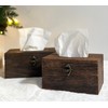 Wooden Tissue Box Cover Kleenexes Box Holder Rectangular Tissue Box