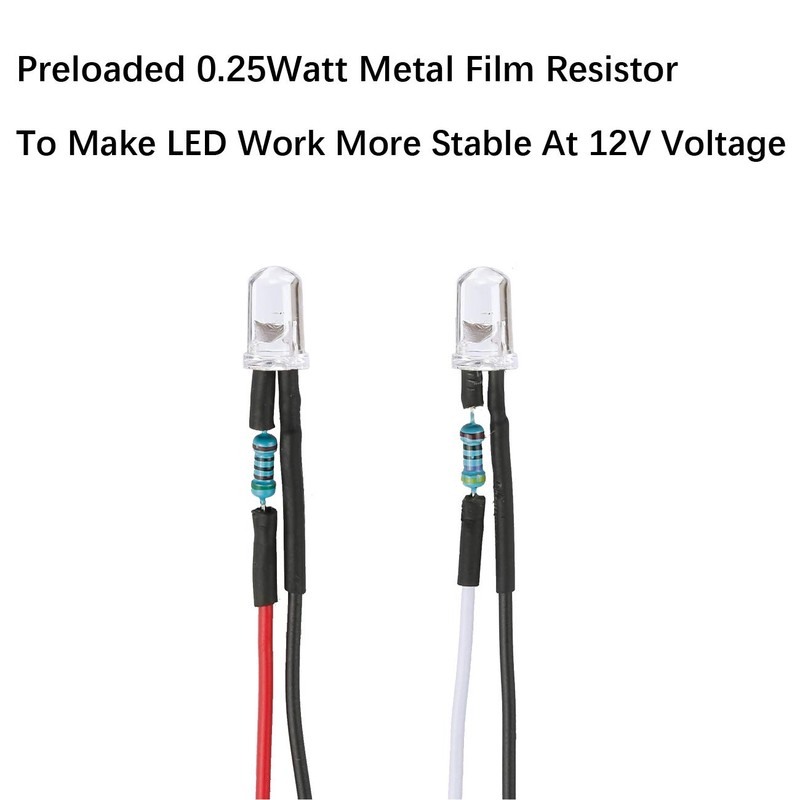 EDGELEC 30pcs 12 Volt 3mm UV LED Lights Emitting Diodes