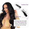 Human Hair Extensions Jet Black Clip in Hair Extensions Real