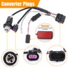 2PCS Projector Headlight Conversion Adapter Wiring Harness Converter Harness Compatible