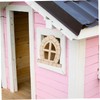 TEHAUX 25pcs Unfinished Wooden Miniature Door and Window Set DIY