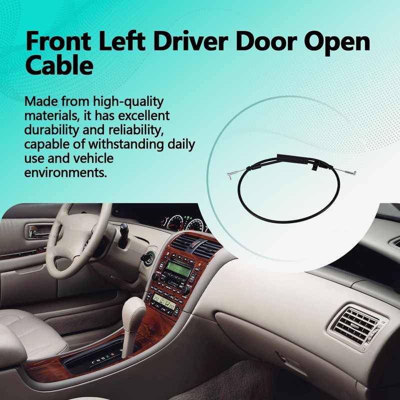 Front Left Driver Door Open Cable Compatible with 2000-2004 Toyota