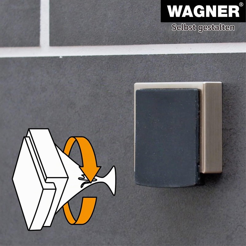 WAGNER Designer Floor & Wall Door Stopper Screw or Glue