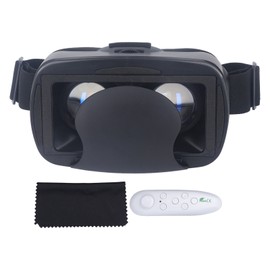 Virtual Reality Headset Anti Blue Panoramic View 120 Degree Wide Angle HD Mobile Phone 3D VR Headset for Gaming Black