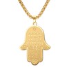 EUEAVAN Hamsa Hand of Fatima Necklace for Women Hebrew Blessing