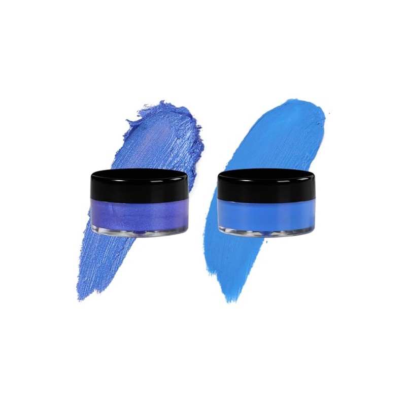 7V HOME BEAUTY Blue Eyeshadow Cream, Blendable Smooth 2pcs Matte
