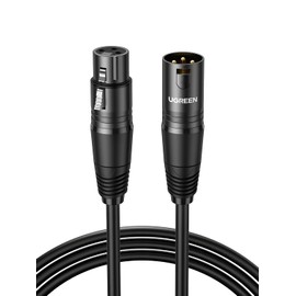 Microphone Cable, UGREEN Male to Female XLR Cable, Canon Cable, 1M Microphone Cord, XLR Balanced Connection, Microphone Recording, Heavy Duty xlr Microphone, Compatible with Recording Devices such as