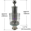 1.5 in Tri Clamp Straight In-line Spunding Valve SS304 Stainless
