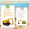 RISUNTOY Construction Sandbox with 4 Trucks & Sand/Water Play-Foldable Portable
