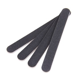 10 limas de uñas profesionales de doble cara Emery Board Grit negro Gel cosmético manicura pedicura
