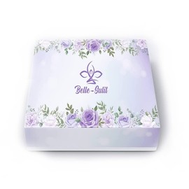 Belle-Sulit Luxurious Spa Box - Bath Salts, Bath Bomb, Face Mask, Body Lotion, Exfoliating Glove, Scented Candle, Personal Journal - Perfect for Relaxation, Rejuvenation, and Self-Care