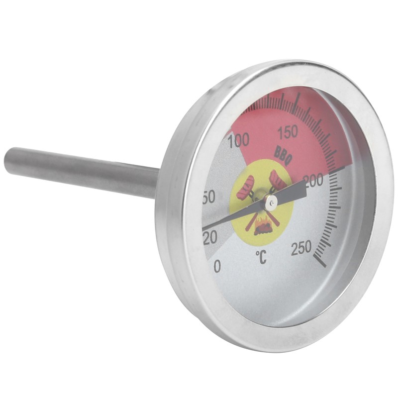 0‑250℃ Grill Thermometer Stainless Steel Oven Pointer Thermometer Temperature Gauge