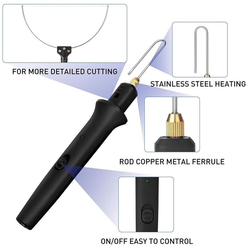 9PCS Hot Wire Foam Cutter Kit Styrofoam Knife Cutter Electric