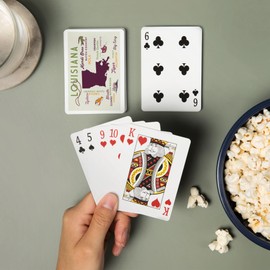 Lantern Press Louisiana, Typography and Icons (52 Playing Cards, Poker Size Card Deck with Jokers)