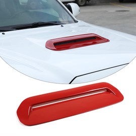 Car Hood Vents,Hood Scoop Body Kit, made of ABS material,Engine Hood Air Outlet Vent Moulding Cover Trim Compatible with 2013-2015 Toyota Tacoma. (Sports Red)