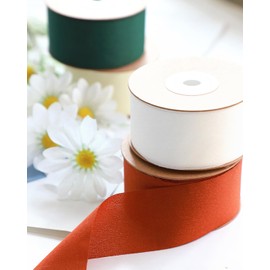 MORSUNBELA Gift Ribbon Lilac Ribbon Wedding Silk Ribbon Wide Decorative Ribbon Purple 25 mm x 23 m