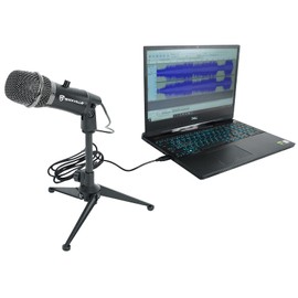 Rockville A-Stream USB Microphone Condenser, Gain Control, Mute Button, for Streaming and Podcasting