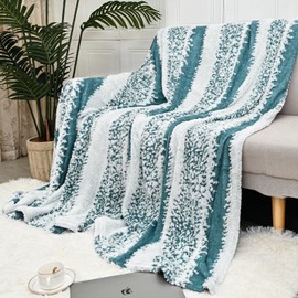 Newseego Blanket, Soft, Fluffy, Fashionable Blanket, Jacquard Cotton Fleece, Lightweight, Quick Drying, Washable, Fluffy Blanket, Cooling Countermeasures, Moisture Absorption, Heat Generating