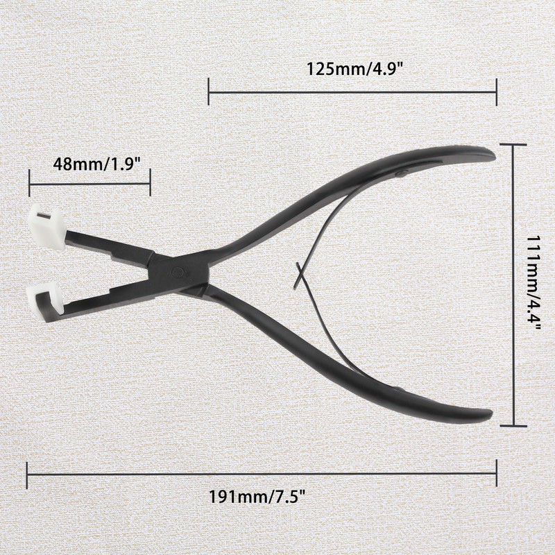 LEONTOOL Extensions Pliers Hair Sealing Pliers Hair Extension Pliers Flat