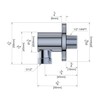 Derengge SA-0041-CP Handheld Shower Wall Supply Elbow, Wall-Mount Hose Connector,