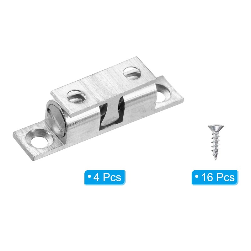 PATIKIL 40mm Double Ball Tension Roller Catch Latch, Solid Brass