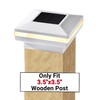 Dynaming 12 Pack Solar Post Lights, Outdoor Solar Powered Decorative