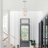 Chrome Pendant Lights Kitchen Island 1 Pack, Mini Crystal Chandeliers,