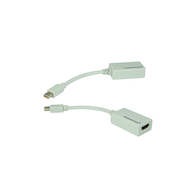 SunshineTronic Mini DisplayPort to HDMI Adapter | with Video and