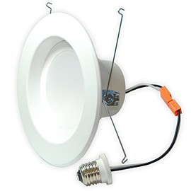 5-6 inch Recessed LED 15W Soft White Retrofit Downlight Kit - 100w equiv.