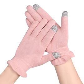 AovYoo Moisturising Touchscreen Gloves Dry Hands Cotton Gloves for Eczema and Protecting Skin Spa Hand Mask Gloves (M, 1)