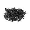 STARVAST 100pcs Phillips Modified Truss Head Wood Screws, Black Stainless