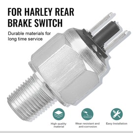 Three T Motorcycle Hydraulic Brake Light Switch for Harley Touring FLHT FLHR FLHX FLTR 2003-2014, Softail FLST FXST/Sportster 883 1200 2004-2014, V-Rod VRSC 2007-2014(Replacement for 72023-51D/E)