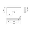 Emuca - Set of Wooden Shelf Brackets with Integrated Hanger,
