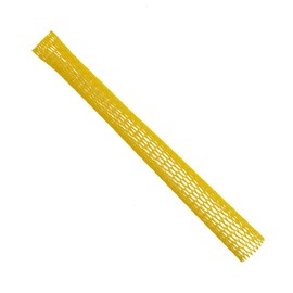 HaGa® 5 m Packaging Net Hose Protective Net Diameter 25-50 mm | Colour Yellow | Surface Protection Net | Mesh Bag | Reusable | Sold by the Metre