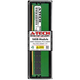 A-Tech 16GB DDR5 5600MHz PC5-44800 CL46 UDIMM 1.1V Non-ECC Unbuffered DIMM 288-Pin Desktop RAM Memory Upgrade Module