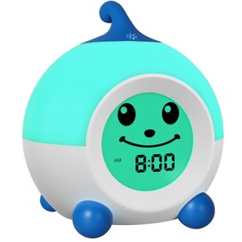 I·CODE Children's Alarm Clock, Light Alarm Clock Children with Automatic Shut-Off & Wake Up Light, Sleep Trainer Children Small Children Boys Girls Teens