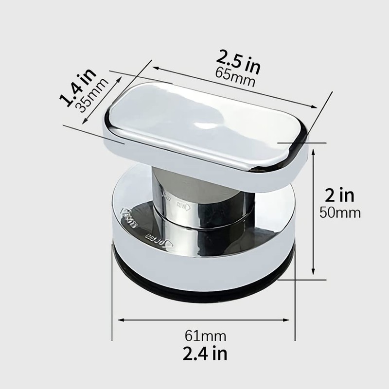 Shower Handle for Glass Door, Suction Cup Handles for Sliding