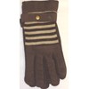 Suede Microfiber Lined Luxurious Looking One Size Brown Ski Gloves