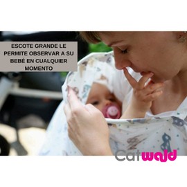 Catwald Manta para Amamantar, es una Manta de Lactancia con privacidad para el bebé Transpirable, Ajustable y con un tamaño ideal para cubrir al bebé, Cobertor o capa de lactancia es un articulo de Maternidad especial para Amamantar a tu Bebé con Comodid