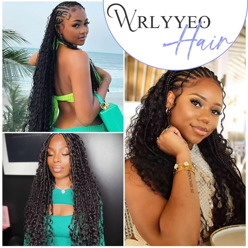 4/27 Blonde Brown Highlight Human Braiding Hair for Boho Braids