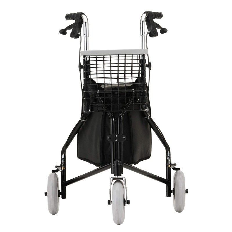 NOVA Traveler 3 Wheel Rollator Walker, All Terrain 8” Wheels,