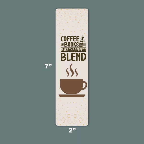 Coffee Inspired Bookmark Laminated, Handmade Perfect Gift for Any Reader!📖🎁