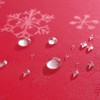 MATIRUG Rectangle Christmas Tablecloth 60x102 Inch,Waterproof Wrinkle Free Red Snowflake