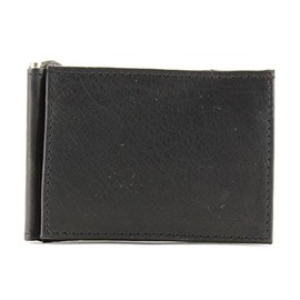 Bacci Handcrafted Bifold Wallet - Clean stitched top grain cowhide Leather Wallet for Men with 2 card slots & 1 center flap cash compartment money clip - Timeless design slim Men's Wallet (Black)