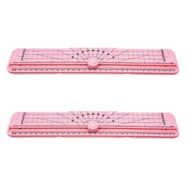 2PCS Paper Cutter Slider, 12 Inch Portable Paper Trimmer, Straight Cutting Guillotine, Cardboard Cutter for Paper Photo Vinyl Label Coupon Craft Paper(Pink)