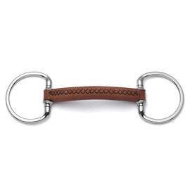 Cavalon Eggbutt Soft Leather Snaffle Bit (5")