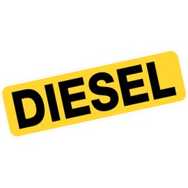 Extra Large Diesel Fuel Sticker Reminder 160mm x 48mm Van Truck Coach Minibus Taxi Vinyl Decal