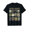 Animal Groups Unveiled - Educational Wildlife Design T-Shirt