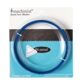 Imachinist S70121218 70-1/2" Long, 1/2" Wide, 0.025" Thick, 18 TPI, Invariable Teeth M42 Bi-Metal Bandsaw Blades for Metal Cutting