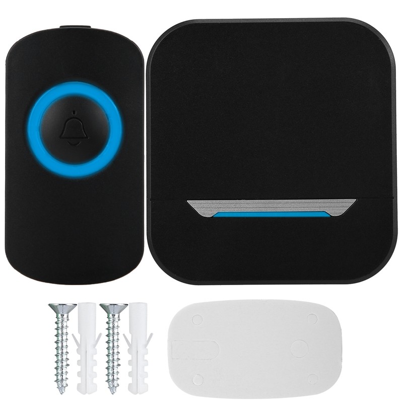 Smart Wireless Remote Control Doorbell Receiver With LED IP55 Waterproof